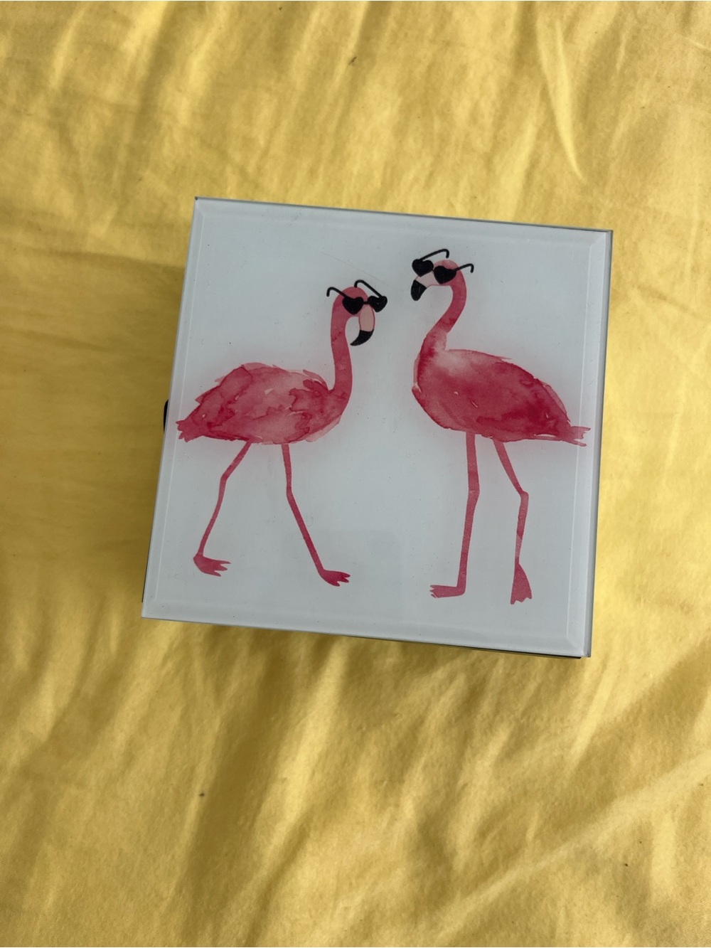Pink Flamingo Keepsake - Jewelry Box